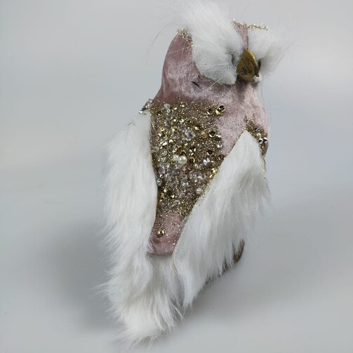 Игрушка Сова (розовая) 