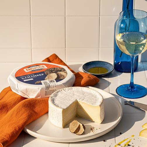 Сыр мягкий c белой плесенью и трюфелем Камамбер 45% жирности 