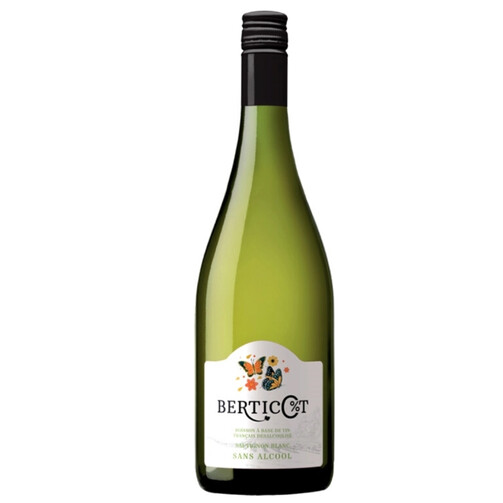 Вино Berticot белое сухое безалкогольное 750 мл 