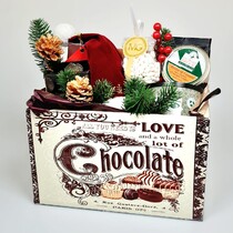Подарочный набор в деревянном ящике Шоколад
